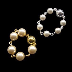 Pearl Necklace Extender With MAGNETIC Ball Clasp, MAGNETIC Ball Clasp Extender, Pearl Necklace Extension, Pearl Extender, Pearl Lengthener