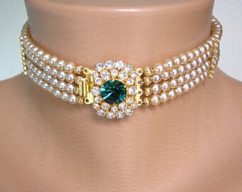 Vintage Pearl Choker Pearl Bridal 
