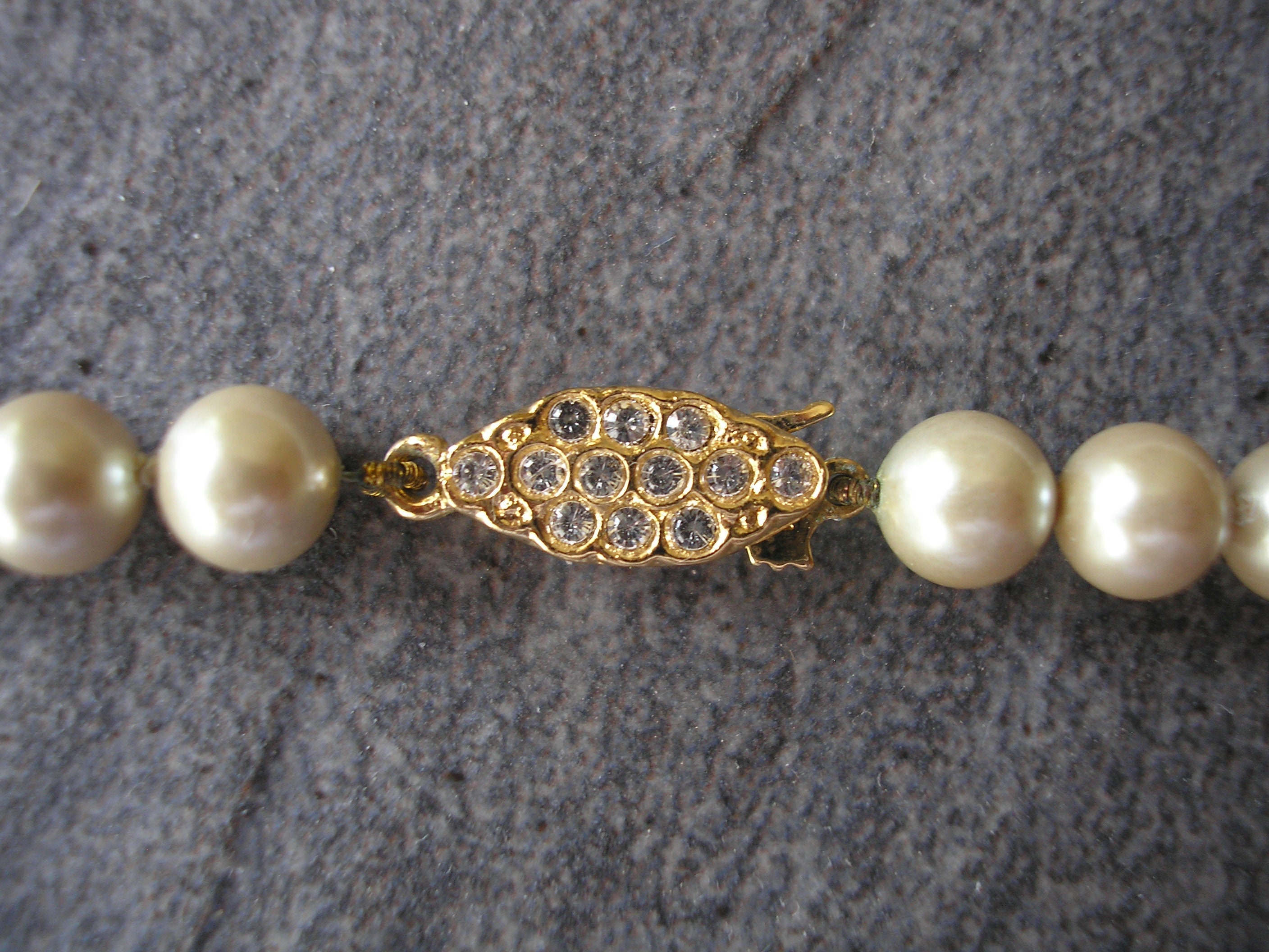 Vintage Lotus Pearl Necklace Single Strand Lotus Pearls Etsy