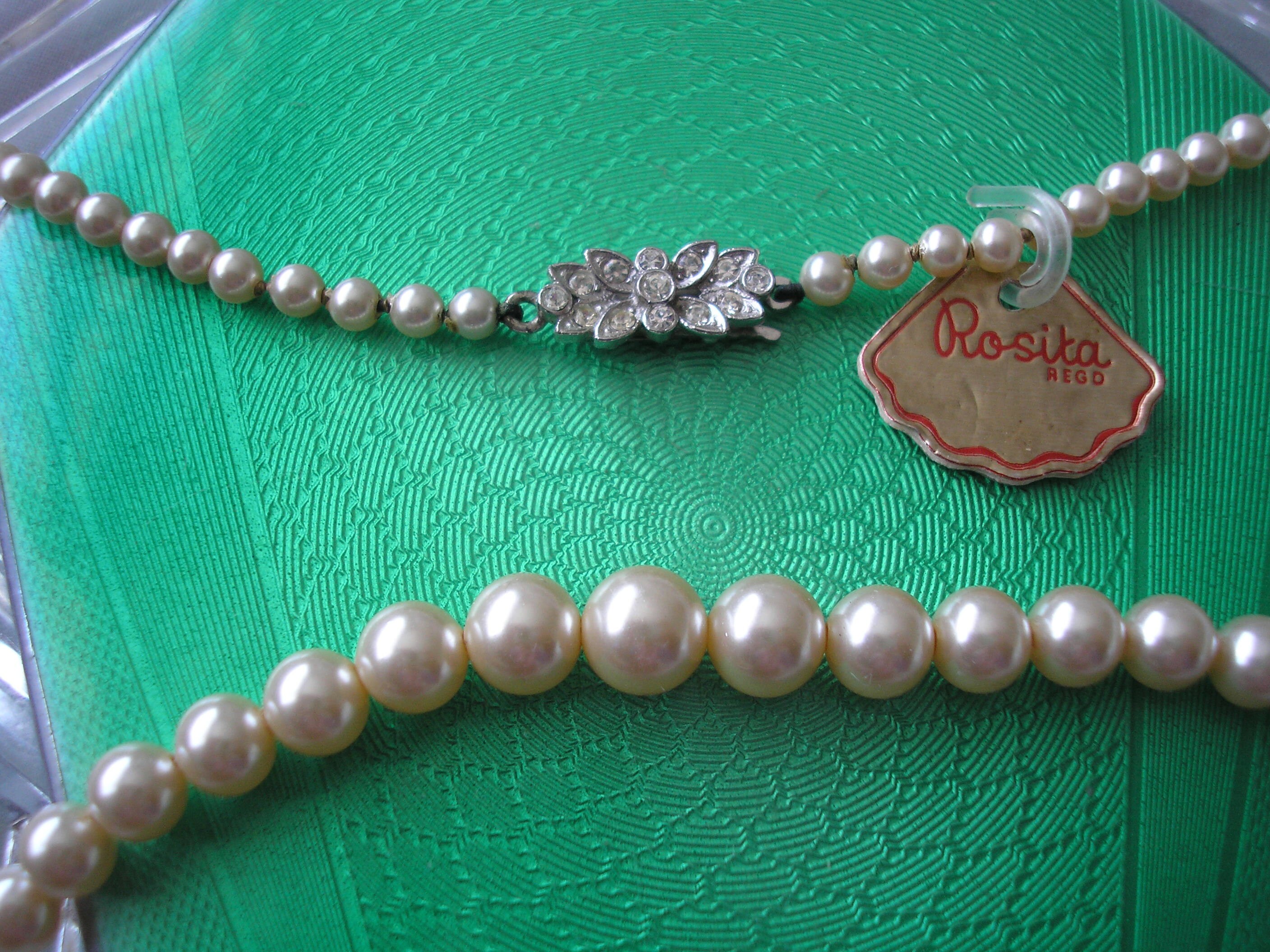 Rosita Pearl Necklace Vintage Rosita 