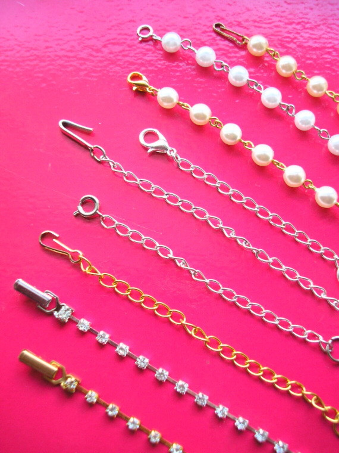 Pearl Necklace Extender Pearl Extender Chain Necklace Etsy UK