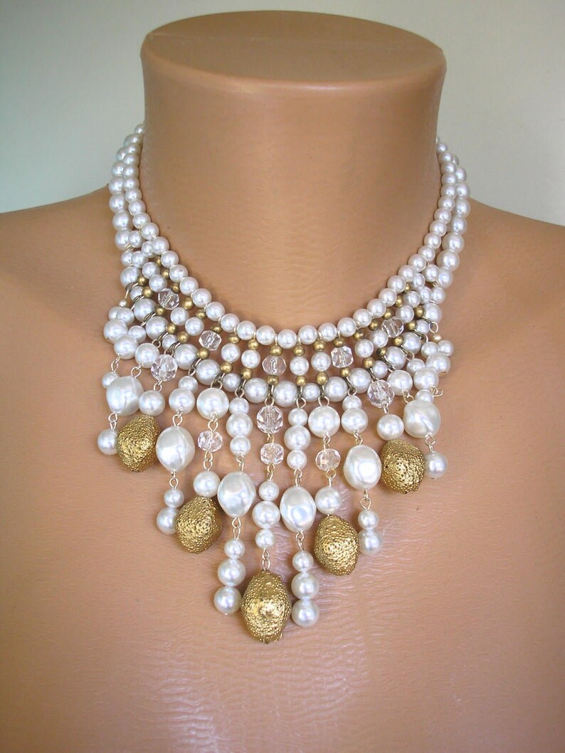vintage pearl choker