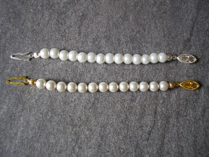 Pearl Necklace Extender With Fish Hook Clasp PRECIOSA Pearl Etsy