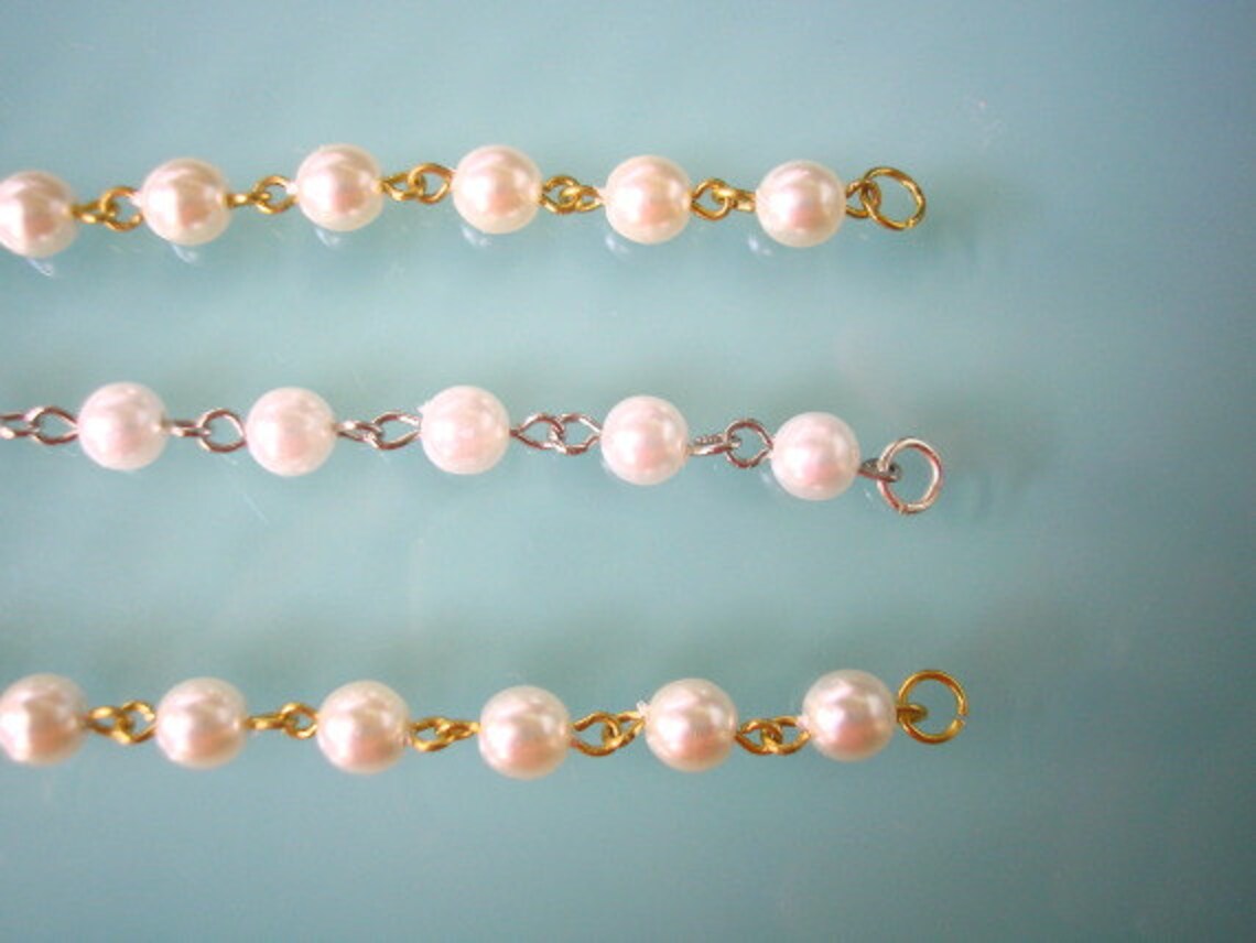 Pearl Necklace Extender Pearl Extender Chain Necklace Etsy