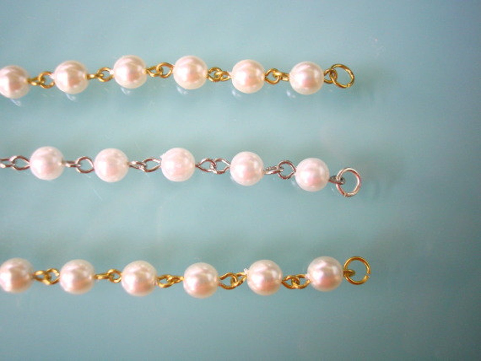 Pearl Necklace Extender Pearl Extender Chain Necklace Etsy UK