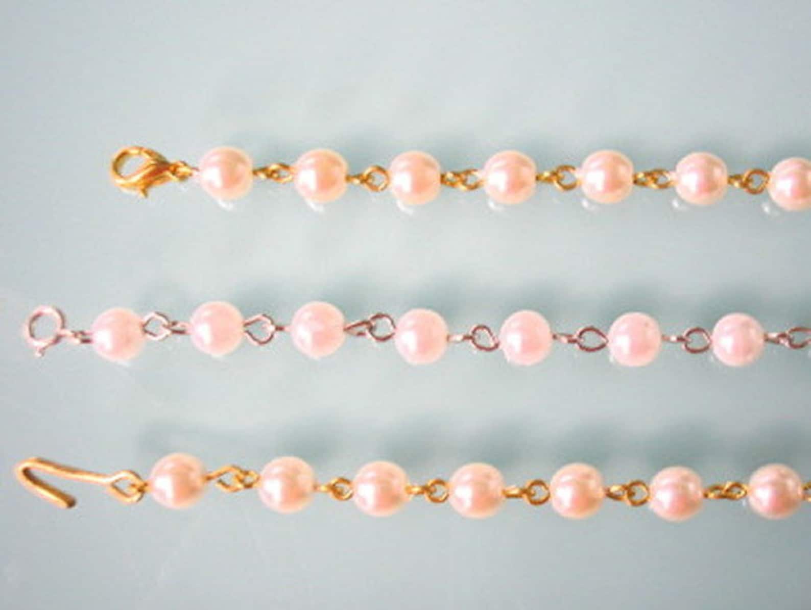 Pearl Necklace Extender Pearl Extender Chain Necklace Etsy