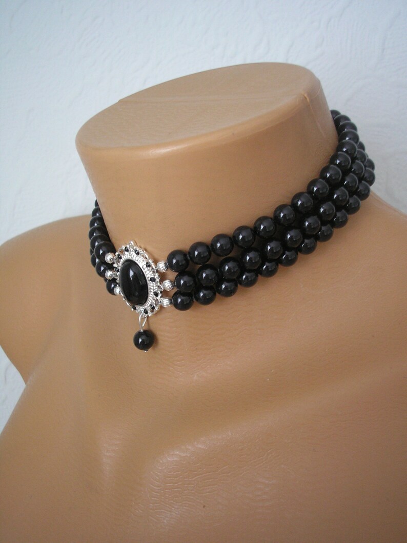 Black Pearl Choker Preciosa Magic Black Pearls Pearl Choker Etsy UK