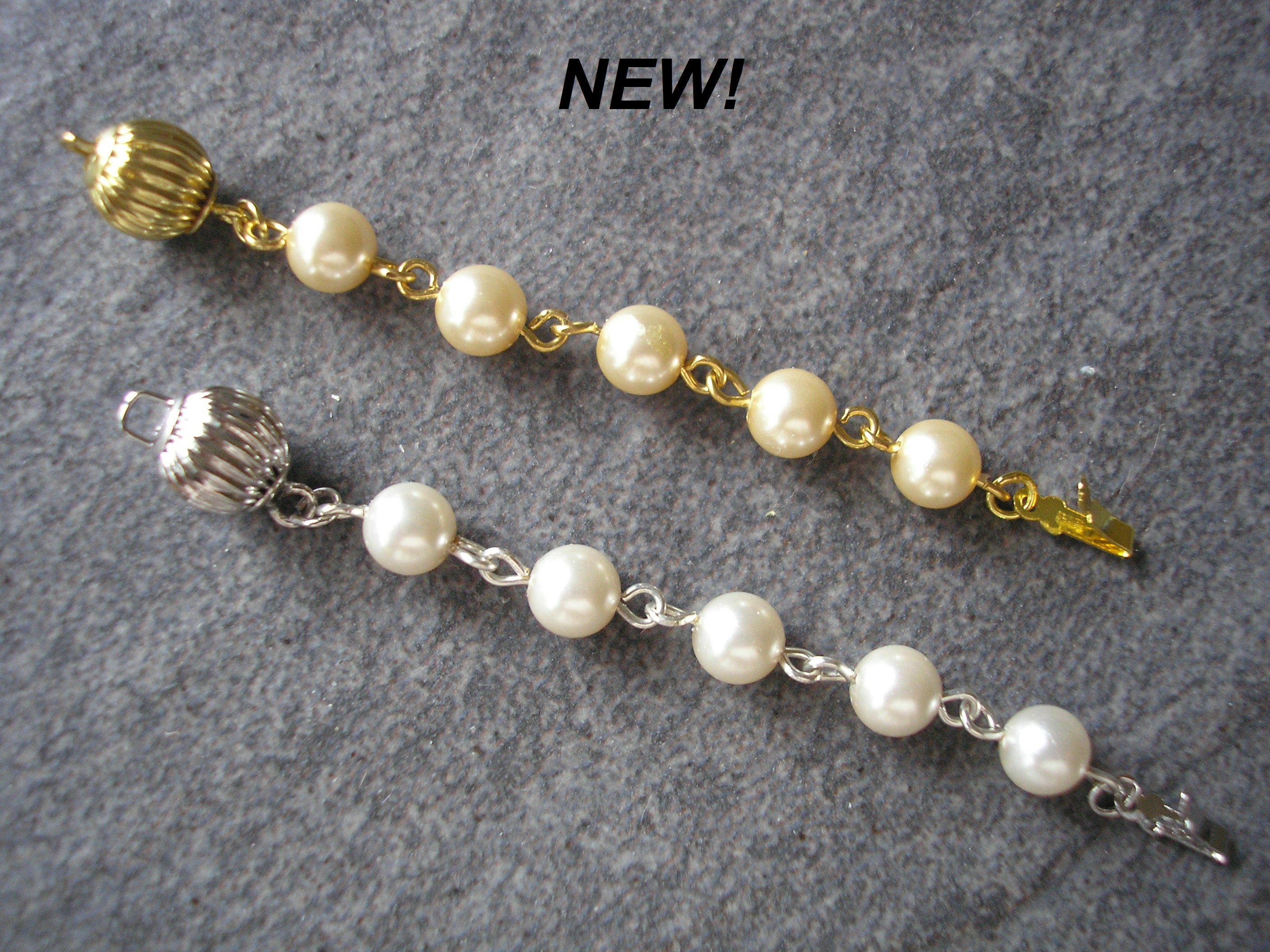 Pearl Necklace Extender With Ball Clasp Pearl Extender Etsy UK