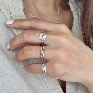 Solid Sterling Silver Twist Ring