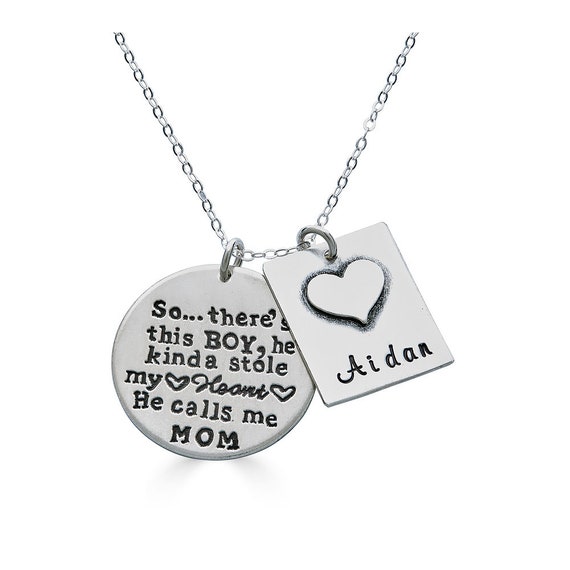 Mother Son Pendant To My Son Never Forget That I Love Necklace W Tag Gift  D2P1 | eBay
