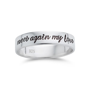 Personalized Ring - Sterling Silver Hand Stamped Jewelry