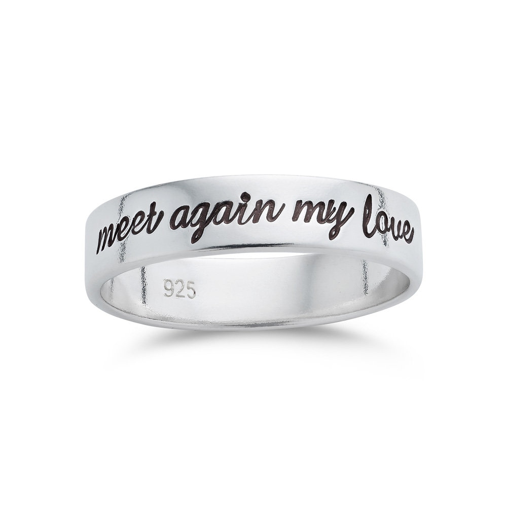 Personalized Ring - Sterling Silver Hand Stamped Jewelry