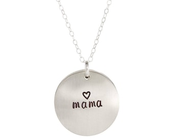 Locket Style -  Personalized Sterling Silver Necklace