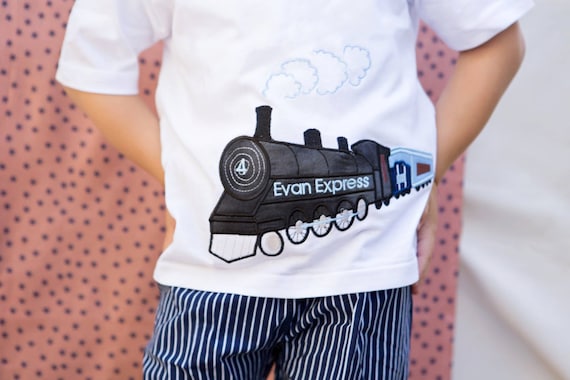Vintage Train Birthday Shirt by GreatStitch Boy Il_570xn