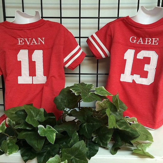 GreatStitch Football Jersey Tshirt 1st or 2nd Birthday Boy Birthday Shirt Il_570xn