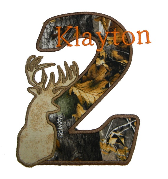 Birthday Shirt GreatStitch Deer Little Hunter Boy Real Tree Camo Birthday Shirt Il_570xn