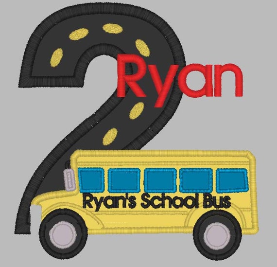 GreatStitch Bus Birthday Shirt New Design 1st Birthday 2nd Birthday Boy Il_570xn