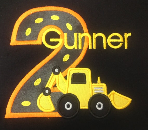 Birthday Shirt Greatstitch Digger 1st Birthday Shirt Boy 2nd Birthday 3rd Birthday Construction Shirt Il_570xn