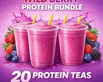 Wild Berry Protein Bundle: 20 Sugar-Free Loaded Teas