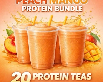 Peach Mango Protein Bundle: 20 Sugar-Free Loaded Teas