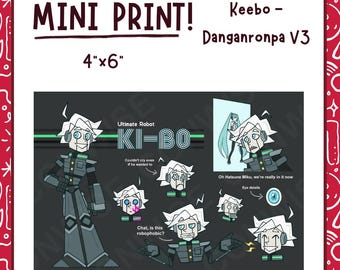 Danganronpa V3 Keebo - Mini impresión de 4"x6"