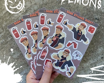 JRWI Soda (Theo) - 4x6 Inch Sticker Sheet