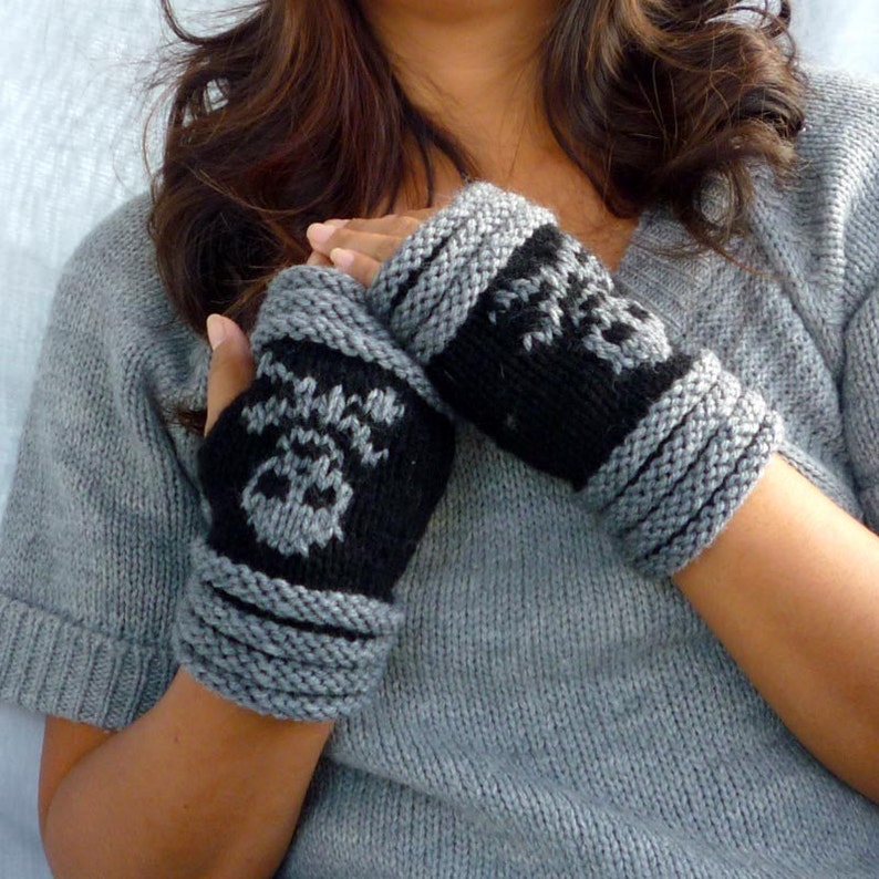 Knitted Fingerless mittensFingerless GlovesWrist warmer with Etsy
