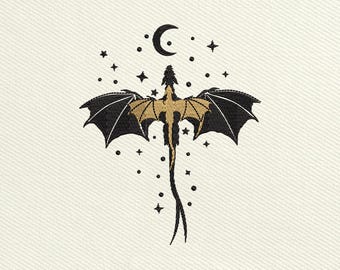 Basgiath War College Embroidery Design, Fourth Wing Embroidery Design File, Fantasy Book Dragon Machine Embroidery Files, Embroidery PES