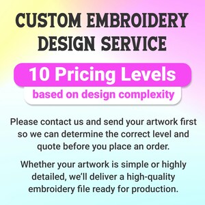 Custom Logo Embroidery Digitizing Service (Digital File) image 2