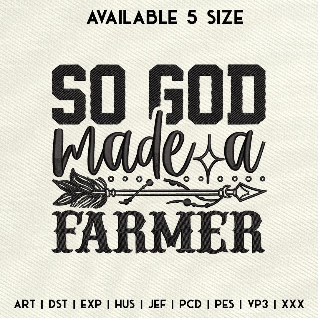 God Made a Farmer Sticker