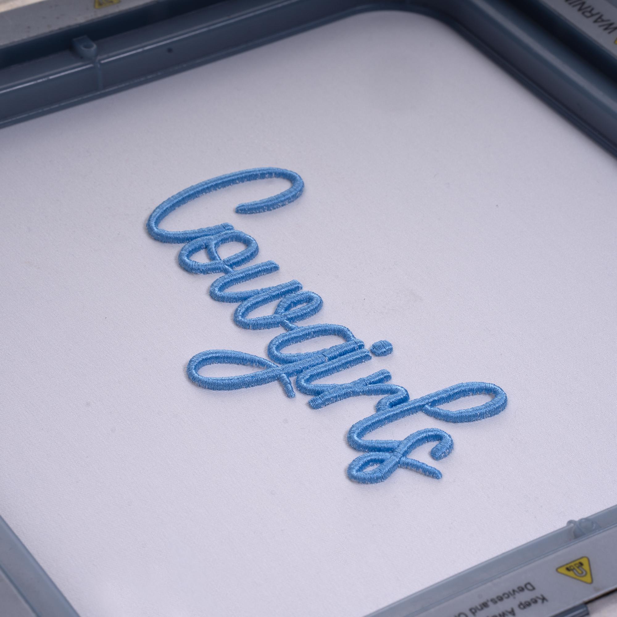 Script Puff Print 3D Puff Script Embroidery Font | BX Font | PES DST Fonts + 5 More ...