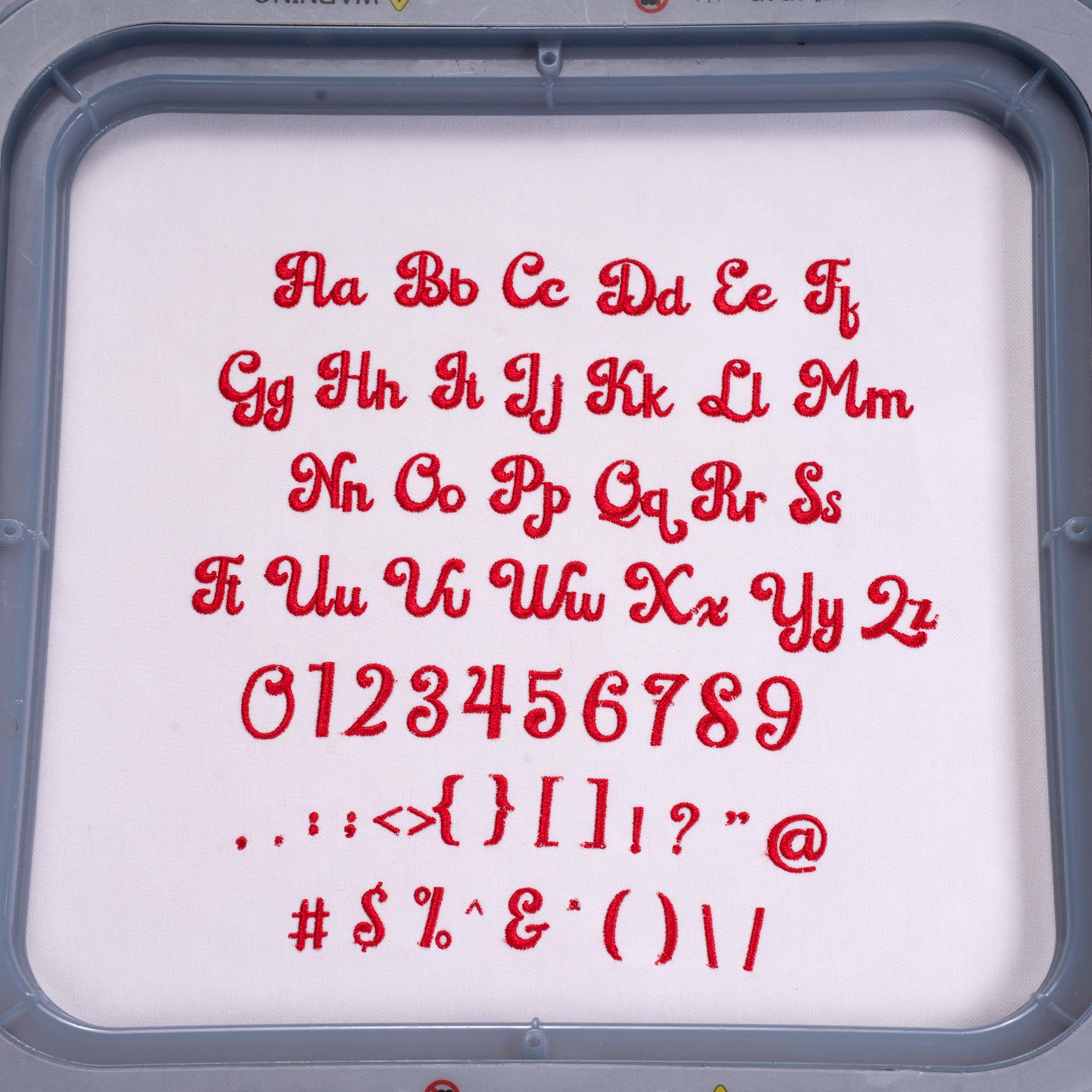 Classic Script Embroidery Font, BX Font Machine Embroidery Alphabet ...