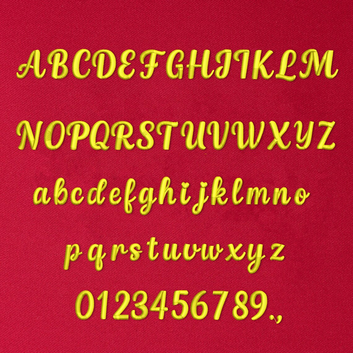 3d R Cursive 3D Puff Cursive Script Embroidery Font: | BX Font | PES DST Fonts + 5 ...