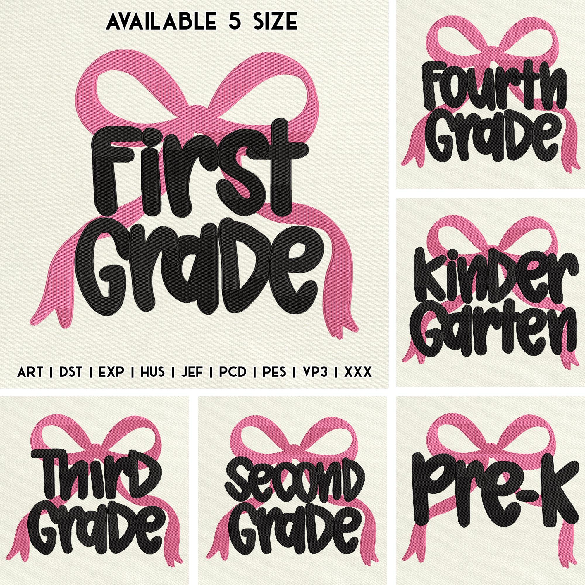 Bundle Teacher Embroidery Design, Teacher Appreciation Embroidery File, Teacher Coquette Embroidery File, Back to School, Instant Download