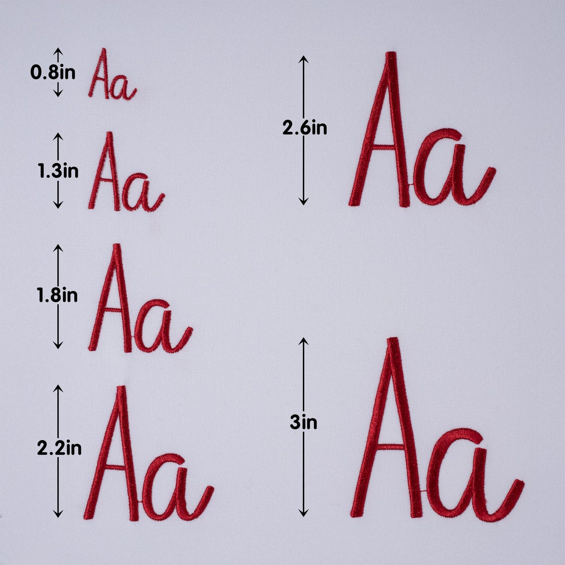 BX Cursive Embroidery Font, Handwriting Satin Stitch Alphabet, Thin ...