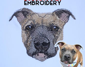 Custom Two Dog Embroidery Design Files, Custom Dog Portrait Embroidery Design, Embroidery Portraits, Dog Memorial Gift, Personalized Pets