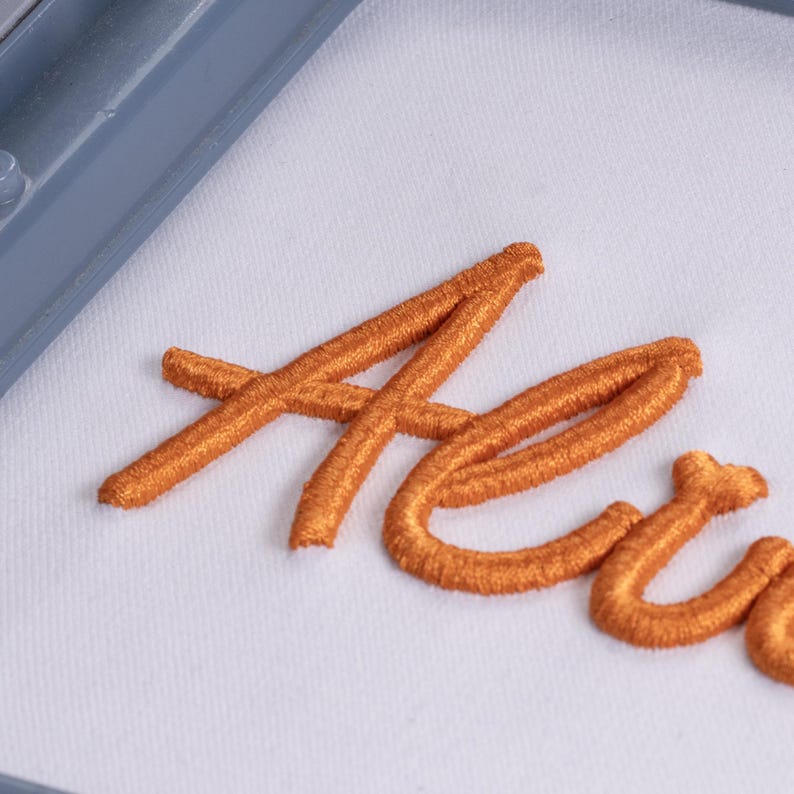 3D Puff Cursive Script Embroidery Font: | BX Font | PES DST Fonts + 5 ...