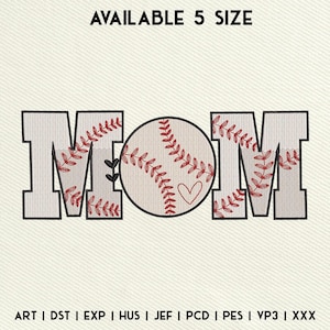 Baseball Mom Embroidery Design, Sport Mom Embroidery Design, Game Day Machine Embroidery Files, Baseball Mama Design, Instant Download