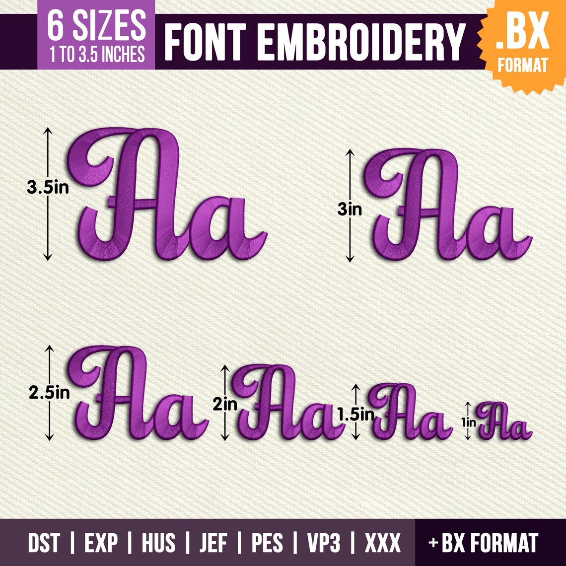 3d R Cursive 3D Puff Cursive Script Embroidery Font: BX Font | PES DST Retro Vintage ...