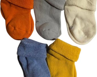 Set of 5 Baby Socks in Multiple Colours