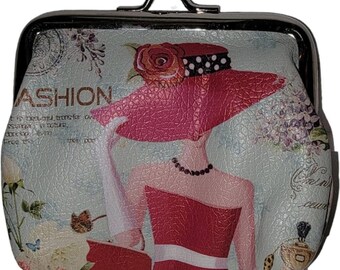 Vintage Style Pink Fashion Lady Coin Purse