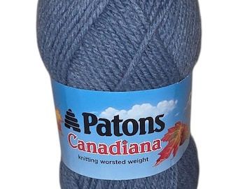Hilo acrílico de grosor medio Patons Canadiana - Azul