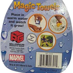 マーベル アルティメット スパイダーマン マジックタオル - フルサイズタオルに変形 画像 2
