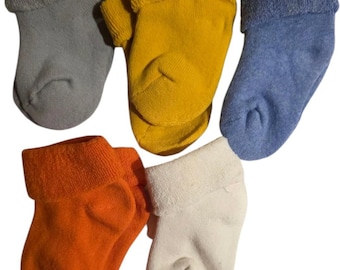 Set of 5 Baby Socks in Assorted Colours