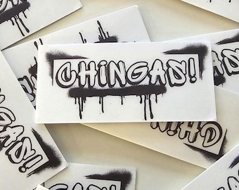 Chingas Sticker | Hard Hat Sticker | Lunch Box Sticker | Water Bottle Sticker | Blue Collar | Union Sticker