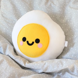 Fried Egg Plushie Food Cute Pillow Kawaii Room Decor | Etsy