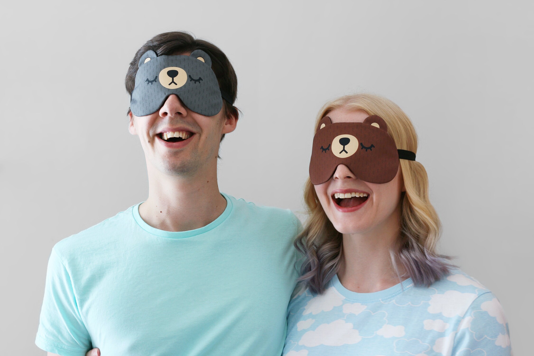 Bear Sleep Mask Gifts for Men Gifts for Boyfriend Travel Etsy