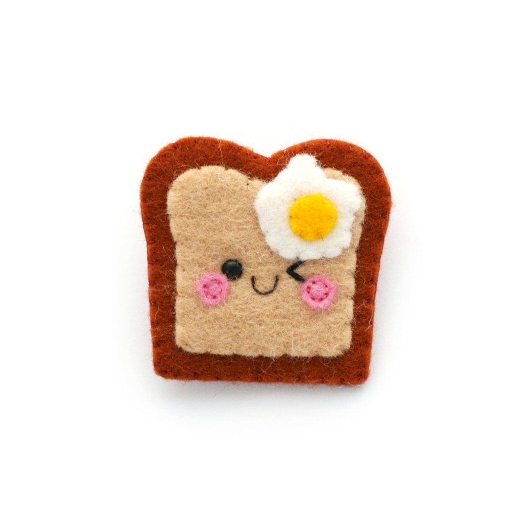Children's Small Fried Egg Brooch Magnets Jewelry Accessories