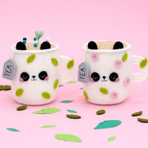 Floral Panda Teacup Pincushion image 6