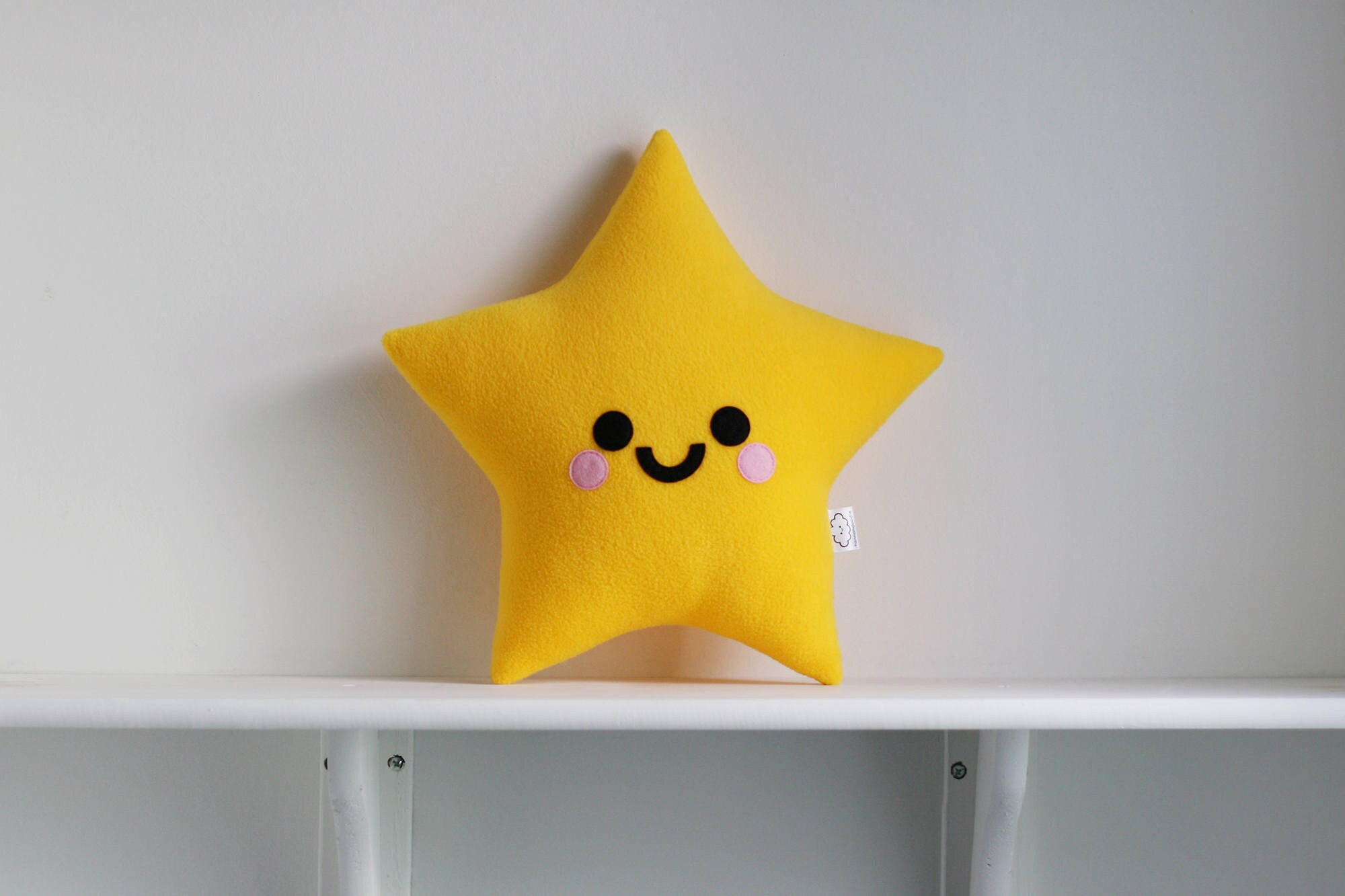Yellow Star Plushie Happy Pillow Space Accessory Little Etsy
